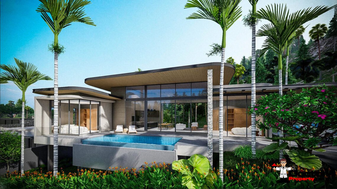 New 3 Bedroom Private Pool Villa with Garden in Mae Nam, Koh Samui – For Sale